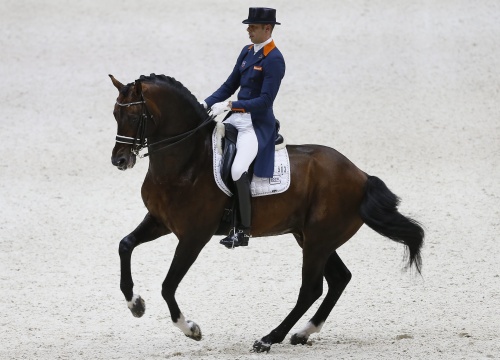 Hans Peter Minderhoud op Glock’s Johnson TN. EPA