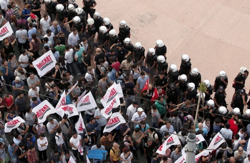 Eerdere demonstratie Istanbul. EPA
