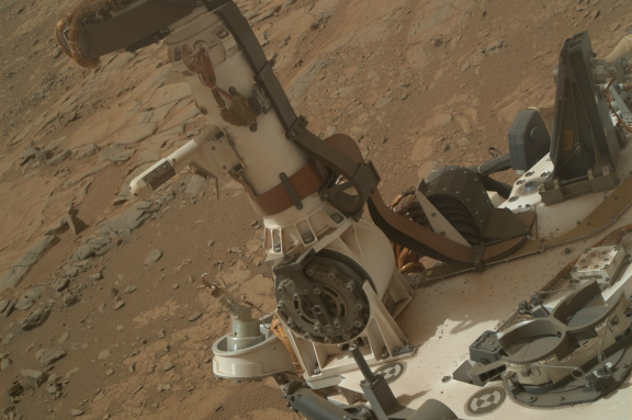Overdag is het een droge bedoening op Mars. 's-Nachts is het een andere wereld. (Foto: NASA/JPL-Caltech/MSSS)