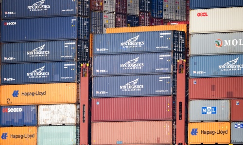 Containeroverslag Rotterdam. ANP
