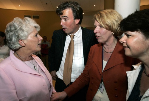 Karla Peijs (L) en Camiel Eurlings, archiefbeeld. ANP