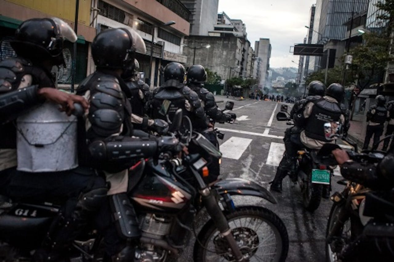 Venezolaanse politie. EPA