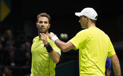 Rojer (L) en Tecau. Archieffoto ANP