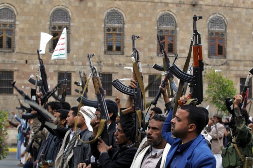 Houthi-rebellen. EPA