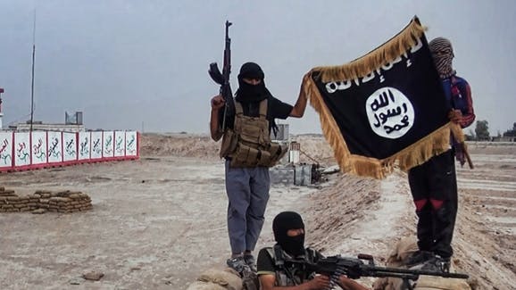ISIS-strijders in de Noord-Iraakse provincie Salahuddin.