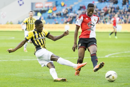 Kelvin Leerdam (L) in actie. Archieffoto ANP