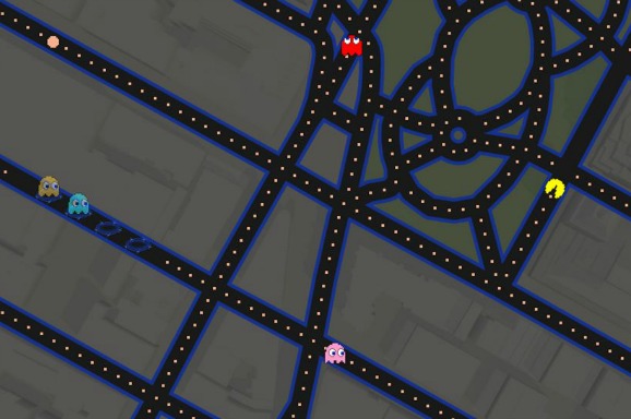 PacMan in Google Maps