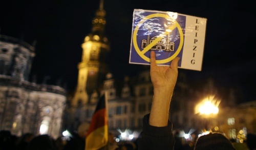 Demonstratie van Pegida in Duitsland. EPA