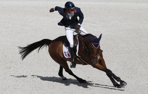 Maxime Livio in actie op Qalao des Mers. Archieffoto ANP