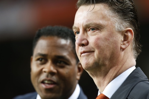 Kluivert en Van Gaal. ANP