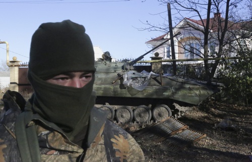Archiefbeeld van een soldaat van het Oekraïense leger. EPA