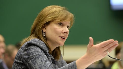 General Motors-topvrouw Mary Barra. EPA