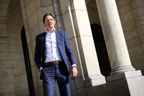 Joost Eerdmans van Leefbaar Rotterdam op het stadhuis. ANP