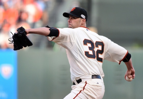Pitcher Ryan Vogelson van de Giants. EPA