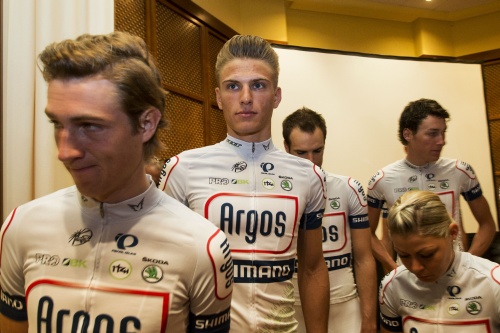 Tobias Ludviggson (L) en Marcel Kittel (archiefbeeld). ANP