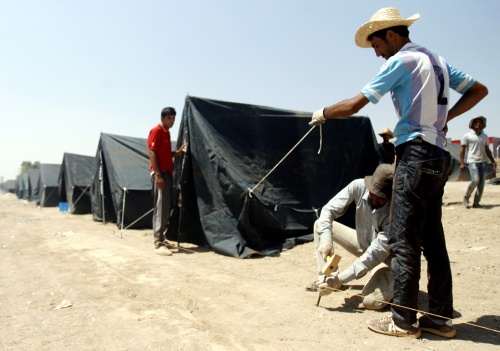 Vluchtelingenkamp in Irak. EPA