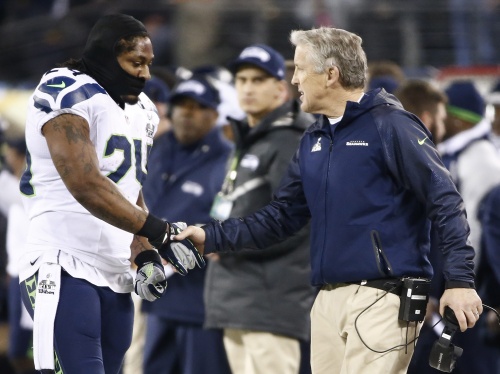 Marshawn Lynch (links) (EPA)