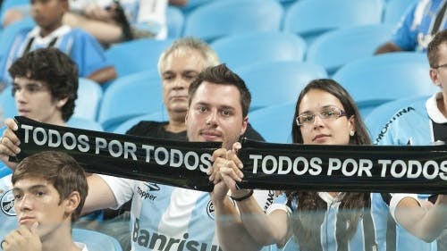 Fans van Gremio. EPA