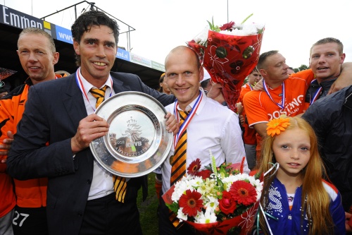 Andre Paus als coach van WKE Emmen. ANP