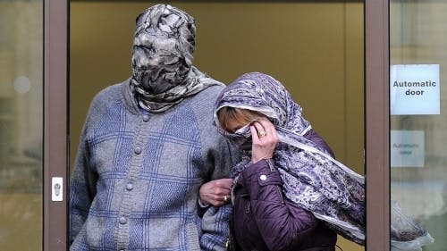 Archiefbeeld Domenico Rancadore bij het verlaten van de rechtbank (EPA)