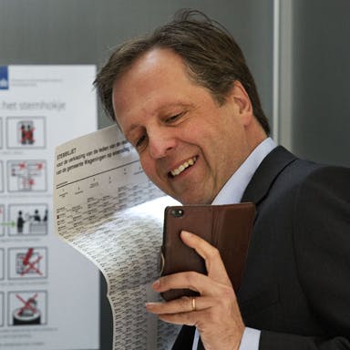 Pechtold stemt in Wageningen