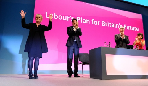 Johann Lamont (L). EPA