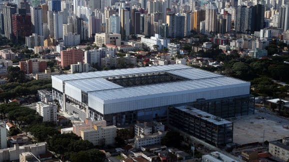 Het WK-stadion in Curitiba