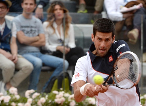 Novak Djokovic tijdens duel met Ferrer. EPA