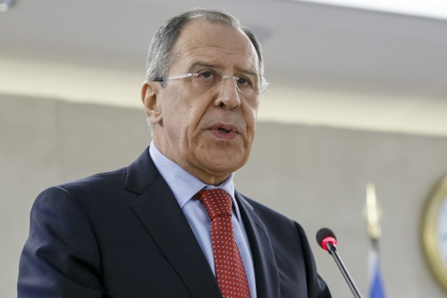 De Russische minister van Buitenlandse Zaken Lavrov. EPA