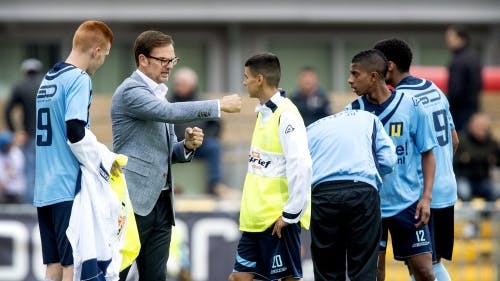 Jeugdtrainer Ronald de Boer. ANP