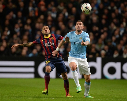 Archieffoto Aleksandar Kolarov (R). EPA