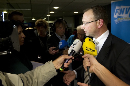 FNV-voorzitter Ton Heerts. ANP