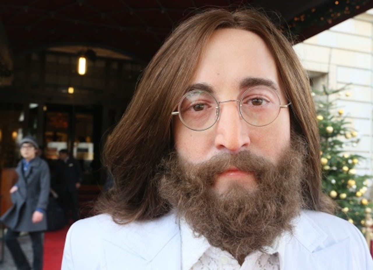 Een wassen beeld van John Lennon. EPA