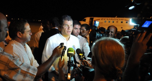 President Rafael Correa. EPA