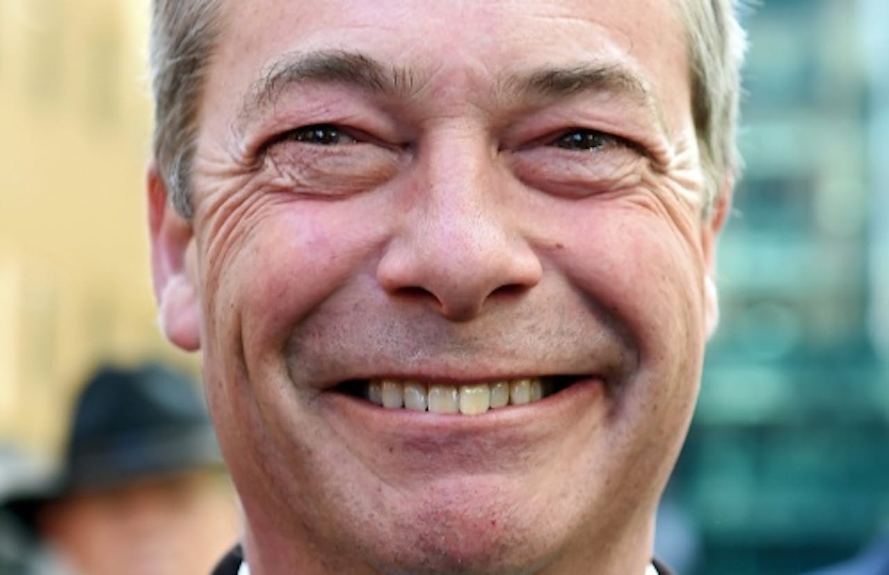 UKIP-leider, en fervent Brexit-voorstander, Nigel Farage. EPA
