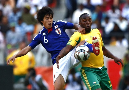 Archiefbeeld Benni McCarthy (R). EPA