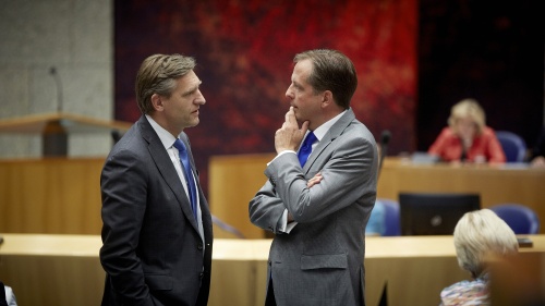 Alexander Pechtold en Sybrand Buma. ANP