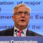 Rehn: eurolanden zijn dieptepunt crisis voorbij