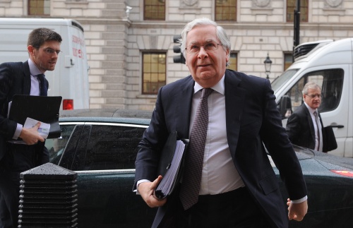 De voorzitter van de Bank of England, Mervyn King. EPA