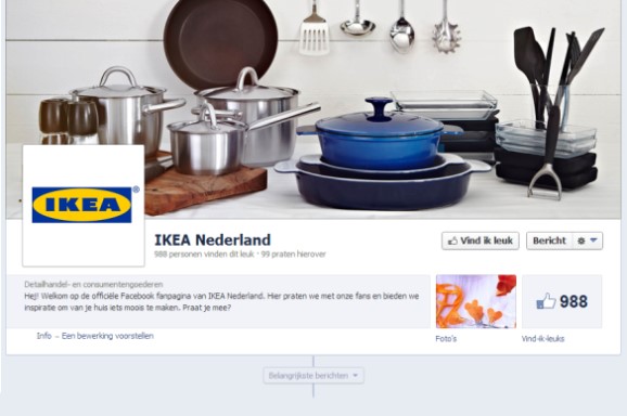 IKEA Nederland wil klanten actief bereiken via sociale media