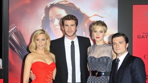 De cast van The Hunger Games: Catching Fire. EPA