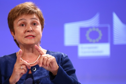 Archiefbeeld van Europees commissaris Kristalina Georgieva. EPA