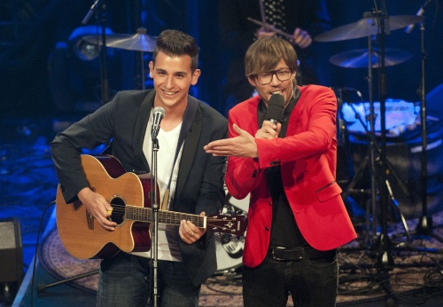 Nielson in de finale van De beste singer-songwriter in 2010. ANP Kippa