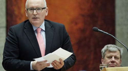 Minister van Buitenlandse Zaken Timmermans. ANP