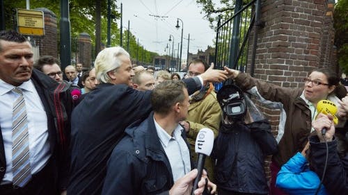 Geert Wilders bezocht deze week de Schilderswijk. ANP