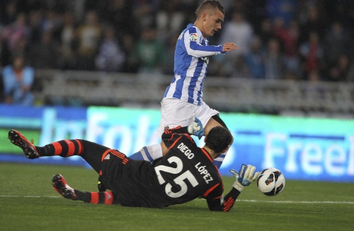 Antoine Griezmann (boven) op archief, EPA