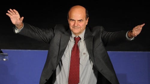 De kandidaat-premier van centrumlinks, Pier Luigi Bersani. EPA