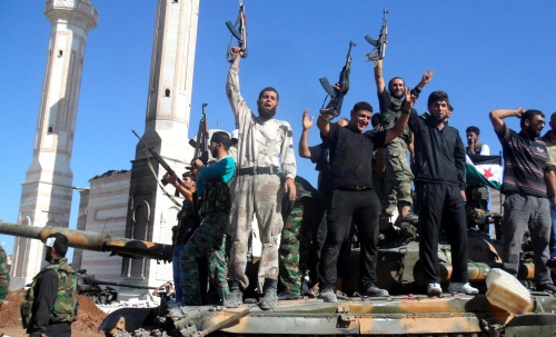 Syrische rebellen in Aleppo. EPA 