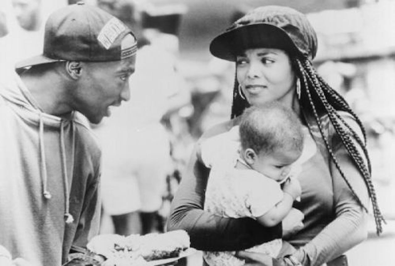 Tupac en Janet Jackson in de film Poetic Justice uit 1993. ANP KIPPA
