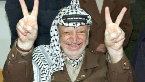 Jasser Arafat (archiefbeeld 2004). EPA